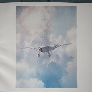 Keith Farris Aviation 9" x 11" Bookplate Print - Lindbergh's Tiny Spirit